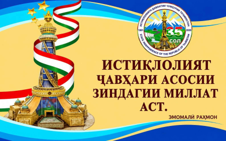 35 соли Истиқлоли давлатӣ ва ташаббусҳои ҷаҳонии Пешвои миллат